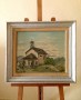 Óleo original sobre madera pintado y firmado por W. Gisin.